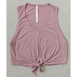 lululemon Knot Gonna Fly Tank Heathered Figue Size 8